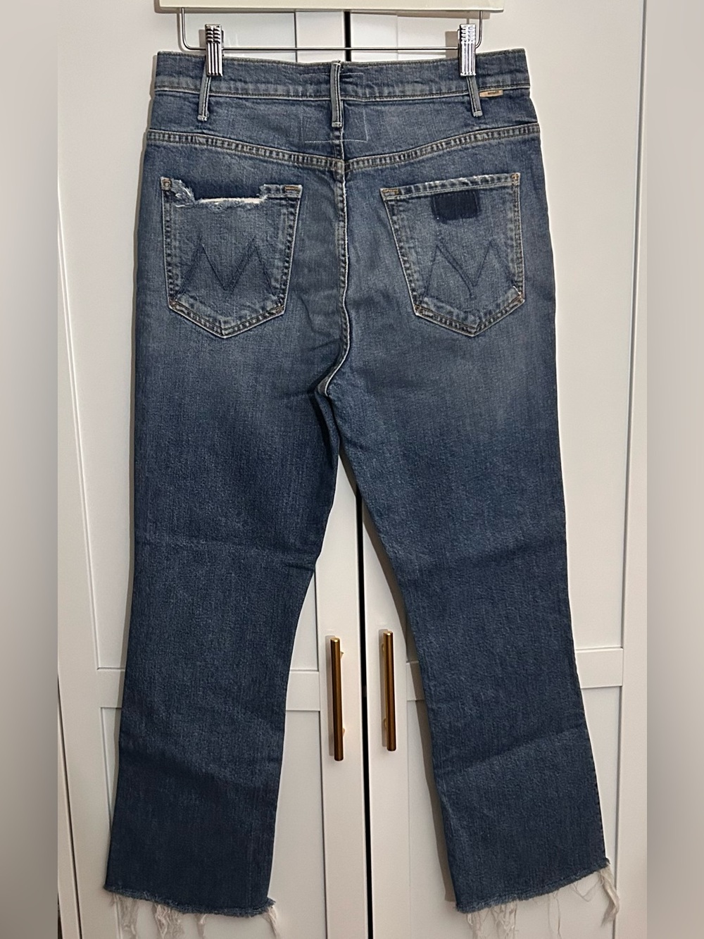 🔥MOTHER Denim The Hustler Ankle Fray Jeans in We All Scream🔥 - Picture 9 of 10